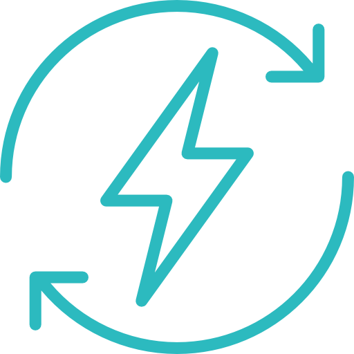 Thuisbatterij energie icoon
